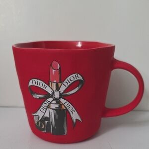 Fig & Fern Dior Red Lipstick Motif Mug, NWT